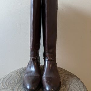 Frye Lindsay Plate Knee High Equestrian Boots
